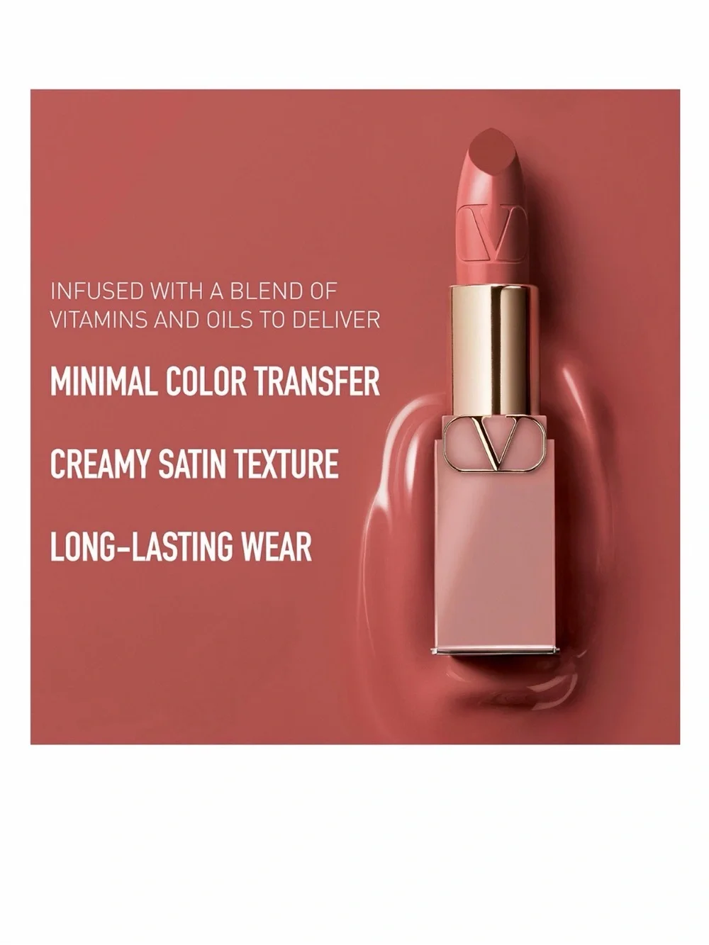 Valentino Rosso Valentino Satin Lipstick — 113R Nude Caress NEW IN BOX✨